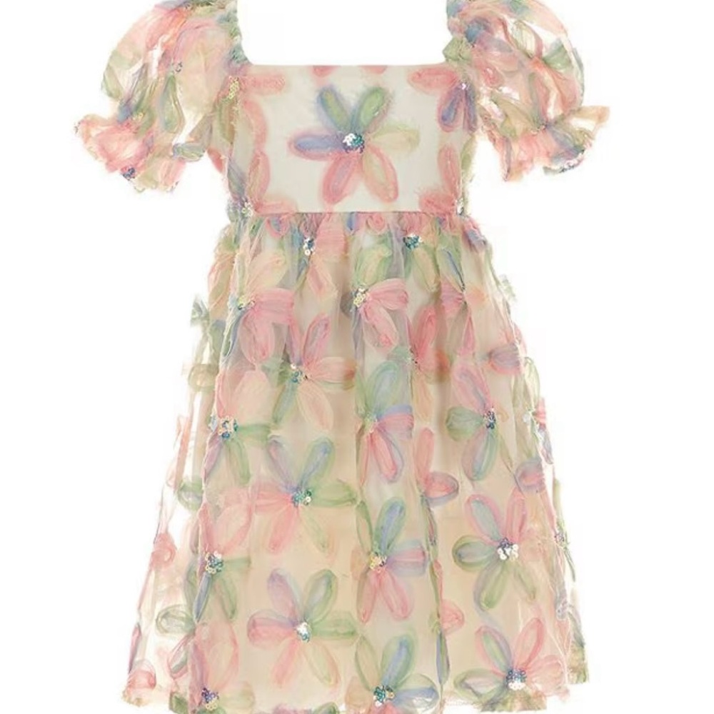 Allison & Kelly

Puffed-Sleeve Sequin-Embellished Floral-Printed Babydoll Dress.